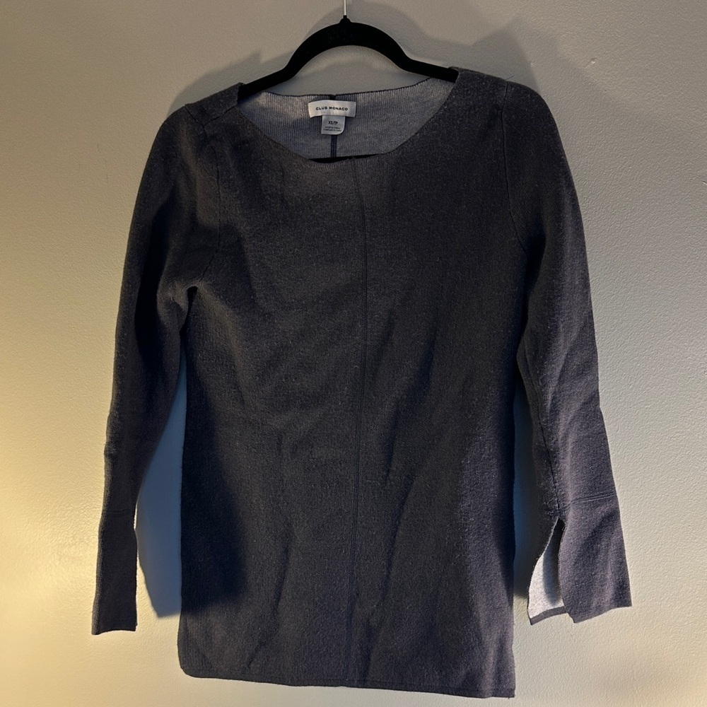 Club Monaco Gray wool top